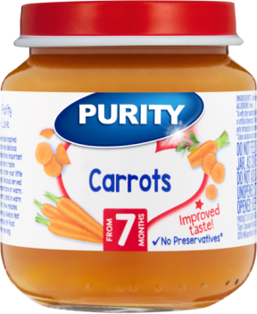 Purity Jar 125ml Carrots (from 7 months)