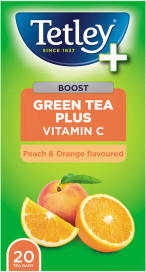 Tetley Green Peach & Orange Plus 20's