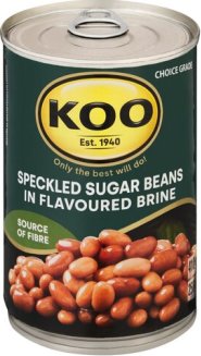 Koo Beans Speckled Sugar Beans in Flavoured Brine 410g