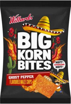 Big Korn Bites Ghost Pepper Flavoured Maize Chips 50g