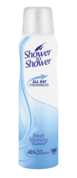Shower To Shower Deodorant 150ml Ladies Fresh Morning