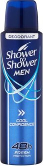 Shower To Shower Deodorant 150ml Men Cool Confidence