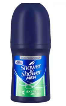 Shower To Shower Roll On 50ml Men Extreme Dry