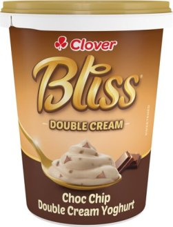 Clover Bliss Double Cream Yoghurt 500g Choc Chip
