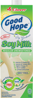 Clover Good Hope UHT Soy Milk Carton 1L Regular Unsweetened