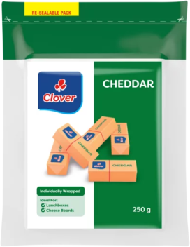 Clover Cheddar Semi-Hard Cheese Portions 10 x 25g