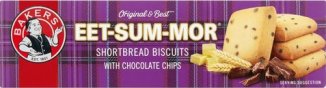 Bakers Eet-Sum-Mor Chocolate Chip Shortbread Biscuits 200g