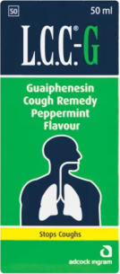 LCC Guaiph Peppermint Flavoured Cough Syrup 50ml