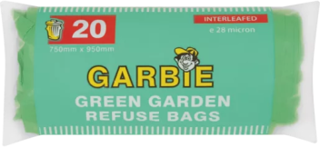 Garbie Green Garden Refuse Bags 20s