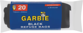 Garbie Black Refuse Bags 20s