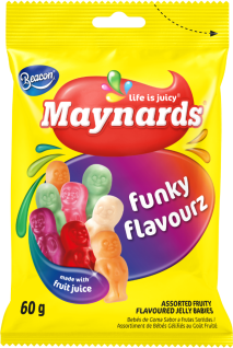 Maynards Funky Flavourz Mini Jelly Babies 60g