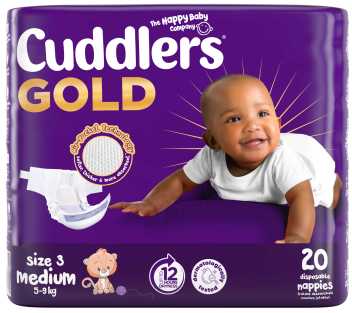Cuddlers GOLD Diapers Convenience Pack Size 3 20's