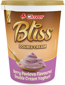 Clover Bliss Double Cream Yoghurt 500g Berry Pavlova