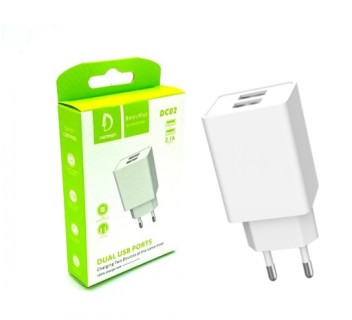 DC02 Dual Port Power Adapter -White
