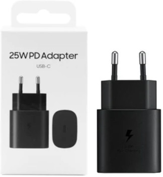 25W Power Adaptor Black Single Port-Suitable For All Phones