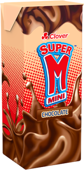 Clover Super M mini Flavoured Milk 200ml Chocolate