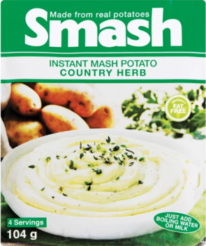 Smash Instant Mash Potato Country Herb 104g