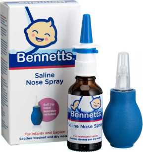 Bennetts Saline Nose Spray 30ml with Aspirator