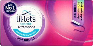 Lil-Lets Smartfit Mini Non-Applicator Tampons 32 Pack