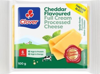 Clover Cheddar Processed Cheese 100g