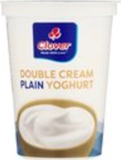 Clover Double Cream Plain Yoghurt 150g