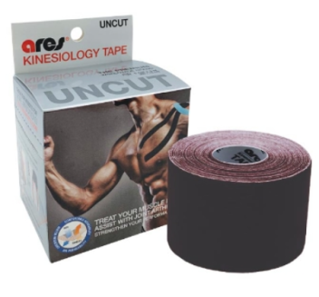 Ares Kinesiology Tape Uncut 5CM X 5M BLACK