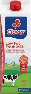 Clover Low Fat Ultra Pasturised Milk 2L