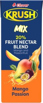 Clover Krush UHT Mango Passion Fruit Juice Blend 200ml