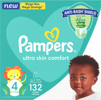 Pampers Baby Dry Size 4, Mega Savings Box 132 