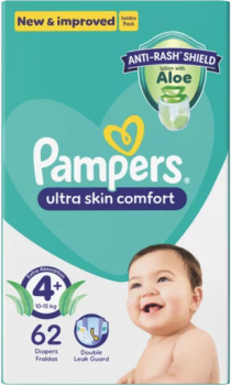 Pampers Active Baby Maxi Plus Jumbo Pack 62