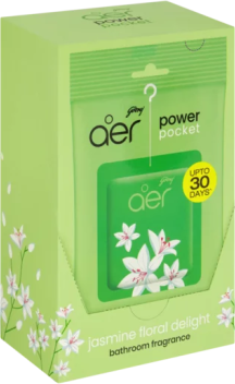 Godrej Aer Power Pocket Jasmine Floral 10g	6 pack