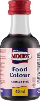 Moir's Food Colour Crimson Pink 40ml