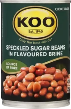 Koo Beans Speckled Sugar Beans in Flavoured Brine 410g
