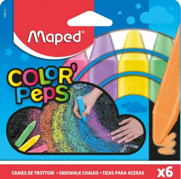 Maped Squared Sidewalk Chalk Pack of 6