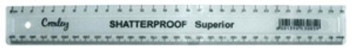Croxley Shatterproof clear Ruler - 30cm
