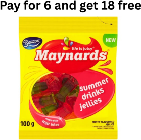 Maynards Summer Drinks Jellies 6 x 100g Plus 18 Free
