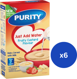 Purity Fruity Custard 450g x 6