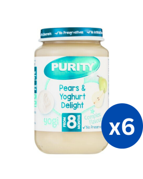 Purity Pears & Yoghurt Delight 200ml x 6