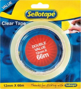 Sellotape Clear Tape 12mmx 66m