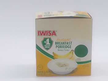 Iwisa Instant Maize Porridge 8x100g Banana Flavour