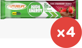 Futurelife High Energy Strawberry Crunch Flavoured Bar 4x40g (BB 12-01-2026)