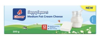 Clover Happy Squares - Medium fat cream cheese 200g
