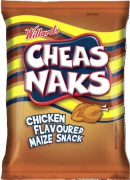 Cheas Naks Chicken Flavoured Maize Snack 135g (BB March 2026)