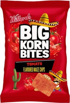 Willards Big Korn Bites Tomato Flavoured Maize Chips 50g (19/02/2026) 