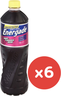Energade Sports Drink Concentrate Grape 750ml x 6 (BB06/02/2026)