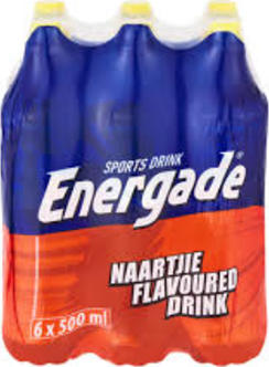 Energade Sports Drink Naartjie Flavoured 500ml x 6 Pack