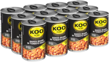 Koo Baked Beans In Tomato Sauce 400g x 12 Pack