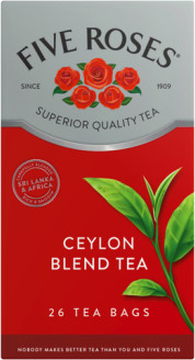 Five Roses Tagless Tea Bags 26 Pack