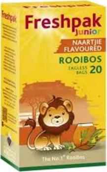 Freshpak Junior Naartjie Flavoured Rooibos Tagless Tea Bags 20 Pack 40g