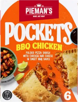 Piemans Pockets BBQ Chicken Flavour 6 x 130g